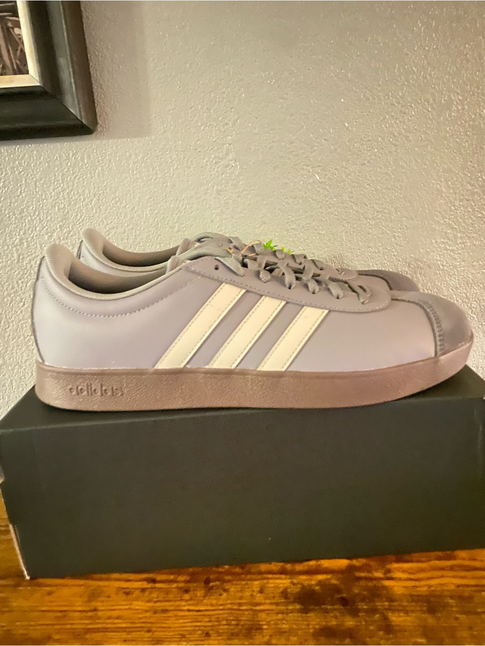 Adidas Classic Grey Sneakers with 3 Stripes